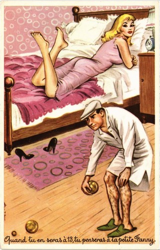 Cpm sexy lady bed humor - sexy,